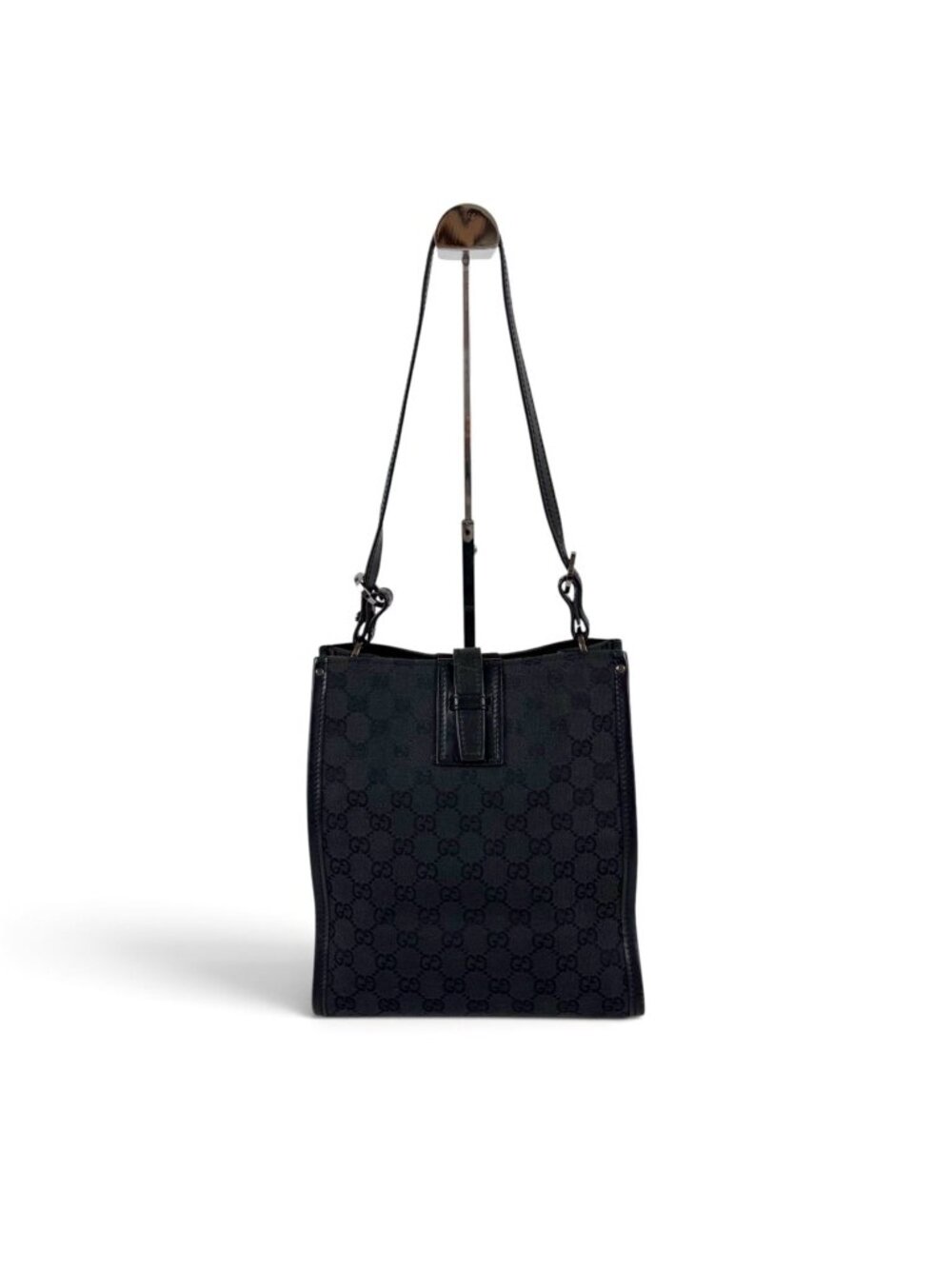 Gucci GG Canvas Hobo Black